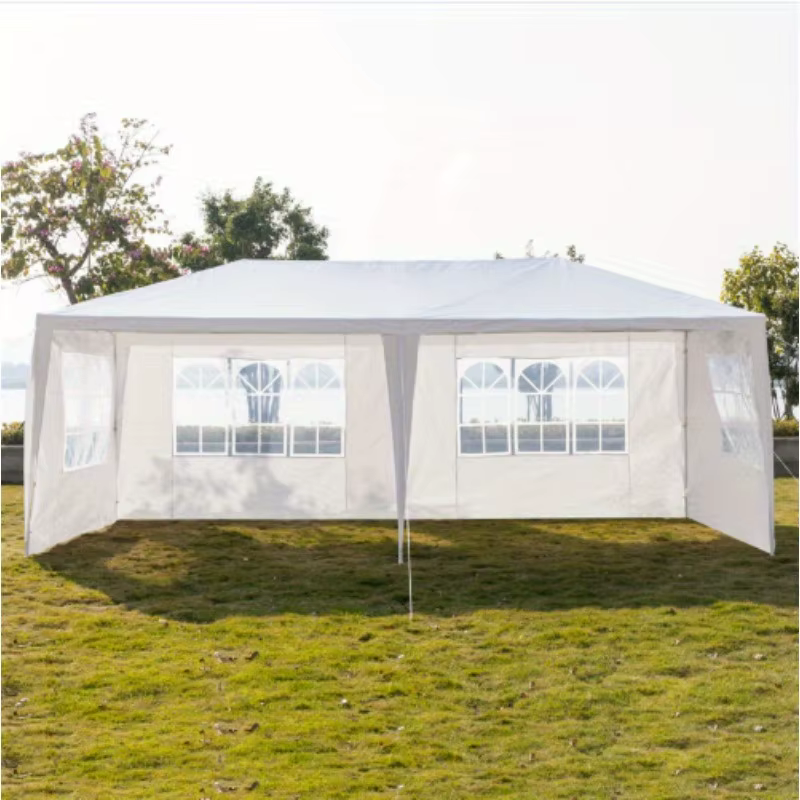 10'x20' Gazebo Party Wedding Tent Canopy Outdoor Heavy Duty Pavilion White