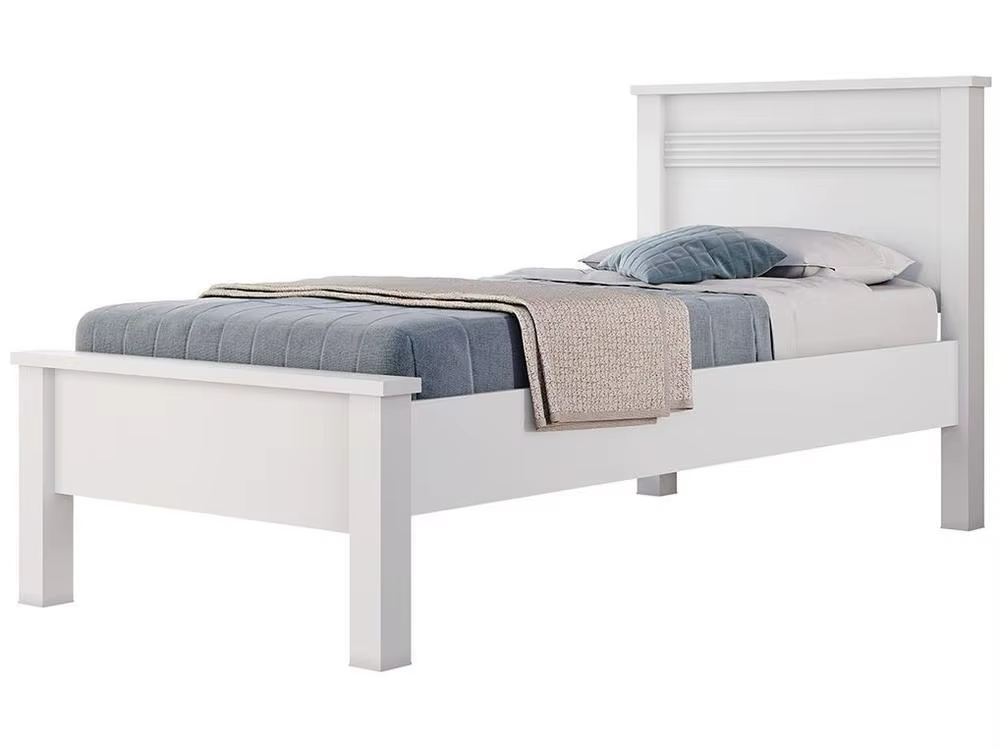 Single Bed Conquest Furniture Barcelona White
