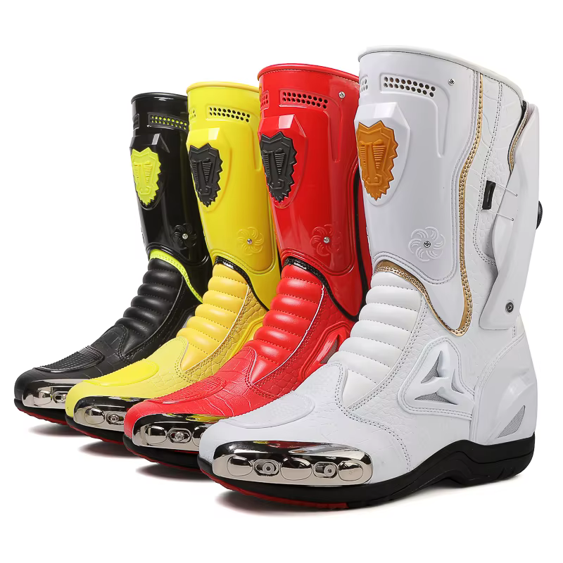 Professional Men's Motorcycle Shoes Motorcycle Travel Track Boots High Top Motorcycle Thickened Off-road Protection Waterproof