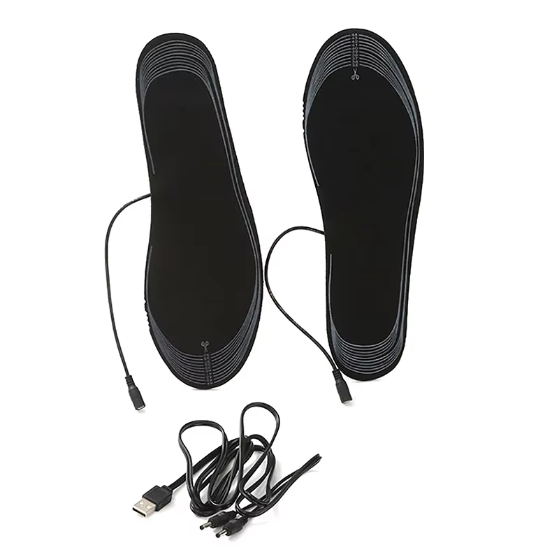 1Pair USB Heated Shoe Insoles  Foot Warming Pad Feet Warmer Sock Pad Winter Outdoor Sports Heating Insole Warm Cushion