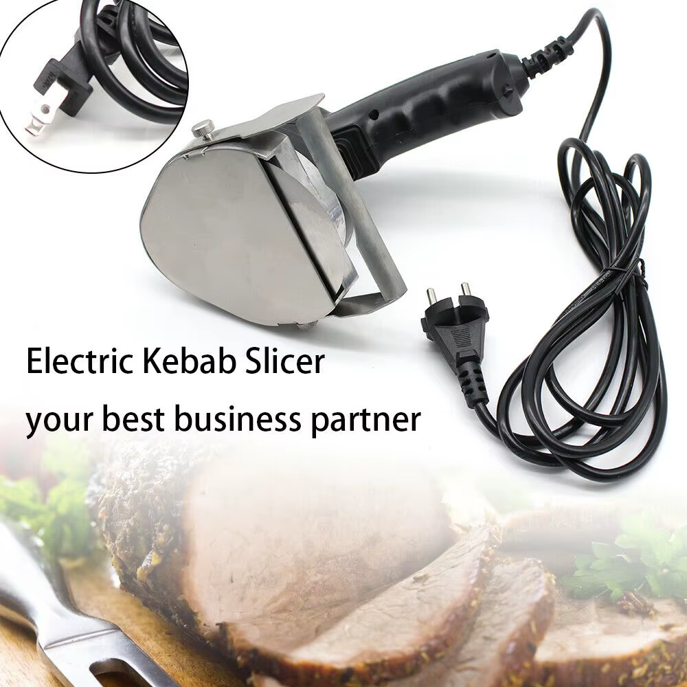 Electric Barbecue Skewer Slicer Barbecue Knife Hand Barbecue Cutting Machine 220V 80W