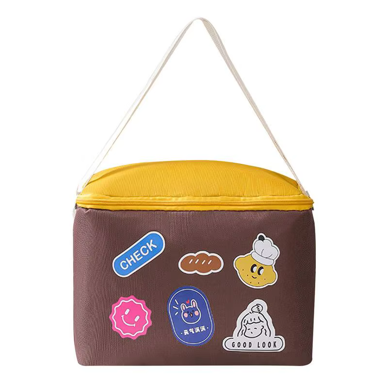 Beach Cooler Bag Insulated Thicken Waterproof Picnic Bag Insulated Cooler Bag 10l Hand-Carrying Shoulder-Carrying Picnic Basket