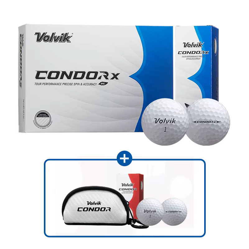 Volvik Golf Ball Condor X Uretan White Carbon High Blast 4 Pix 1 More 12 balls