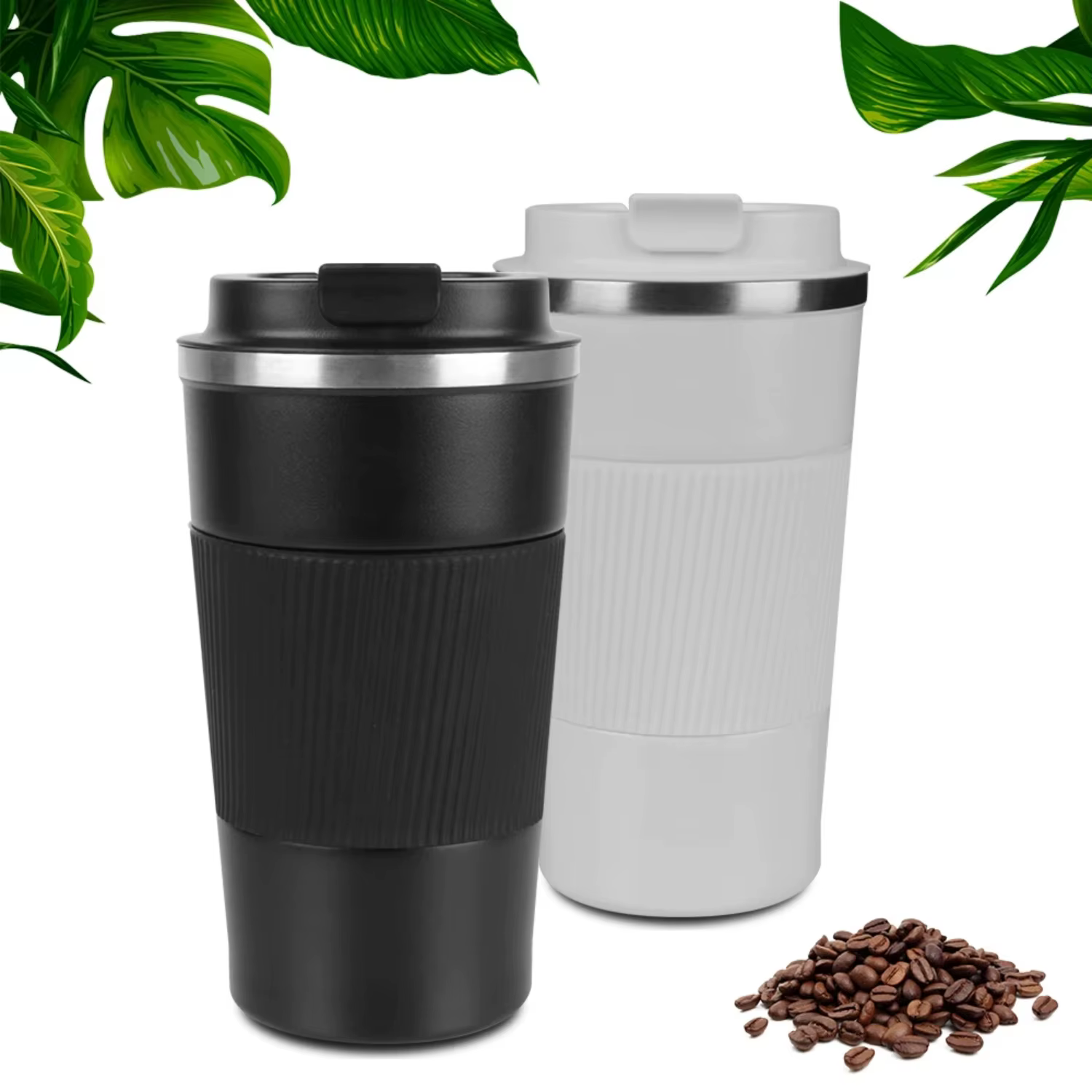 Portable Stainless Steel Coffee Thermos Mug - Suitable for Outdoor Activities, Multipurpose Business Office Cup with 510ml Capac