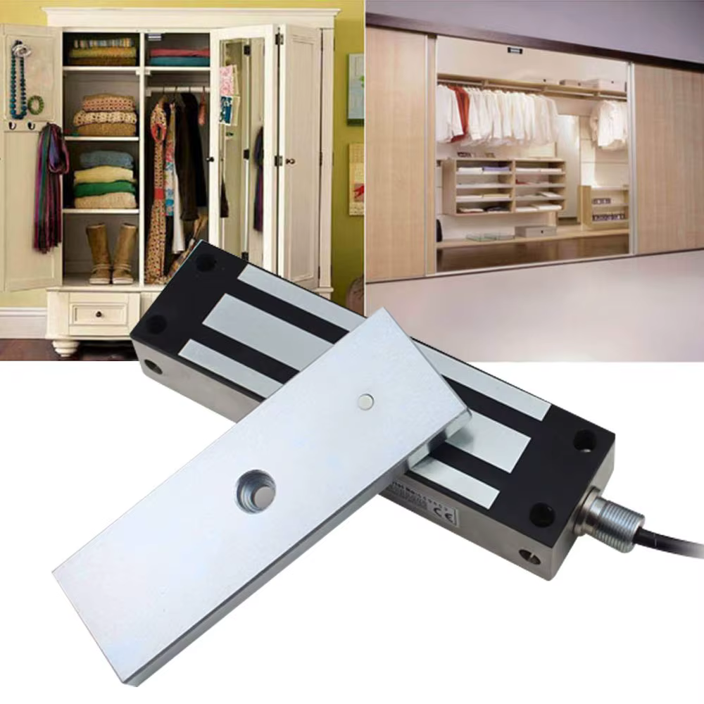Electromagnetic Safety Lock 1200 Pounds 12 Volt Magnetic Door Lock 500Kg Electric Latch Waterproof Door Lock