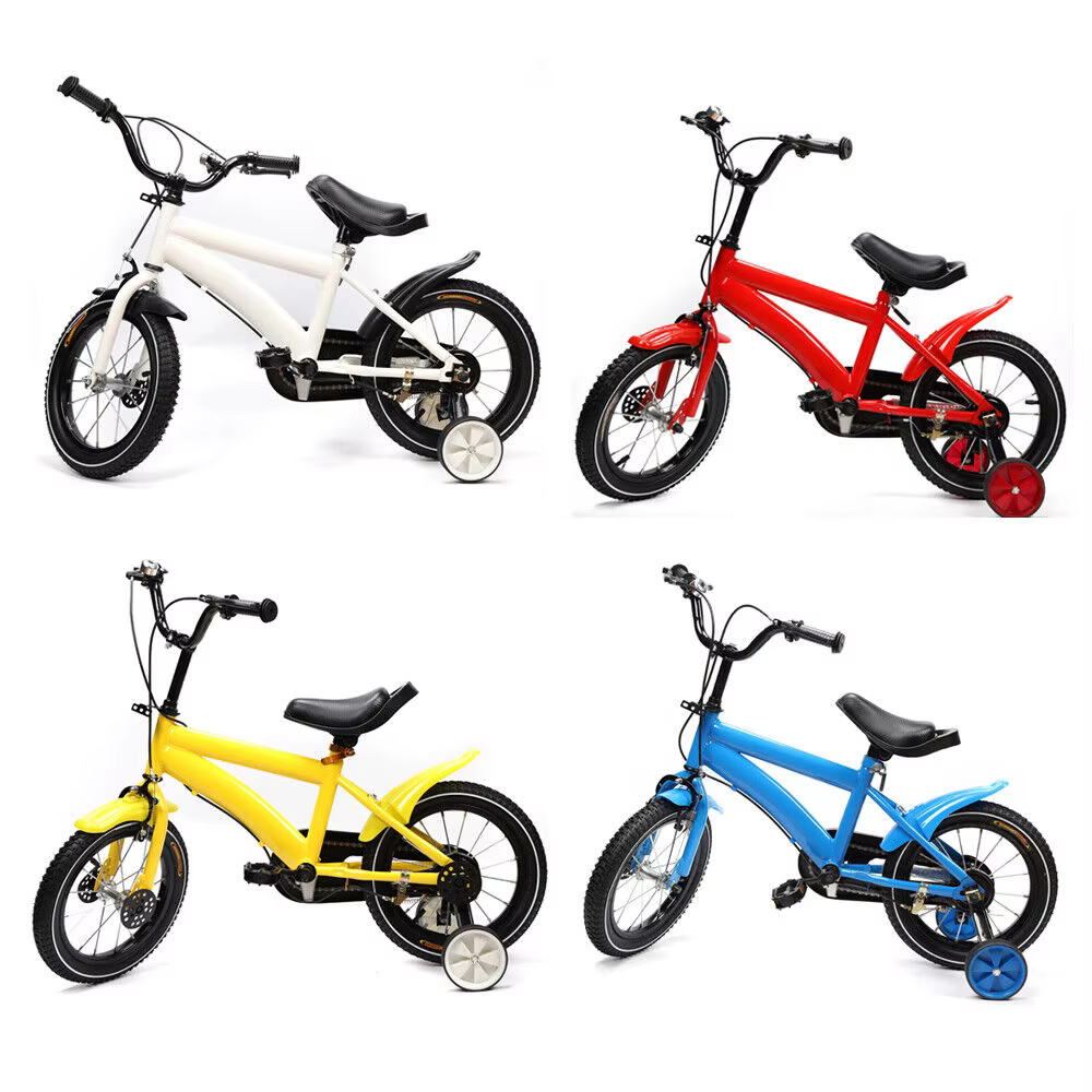 Kids Bike, 14 Inch Kids Bikes with Training Wheels, Children Bicycle for for Ages 2-12 Years Old Boys Girls Multi-Color