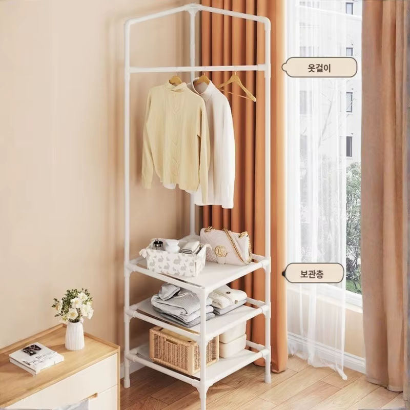 Hanger Bar Corner Hanger Stand Hanger Corner Hanger Hanger Bedroom Floor Hanger Triangle Open Hanger Corner Clothes storage rack hanger dress room corner hanger iron modern stand hanger system Corner