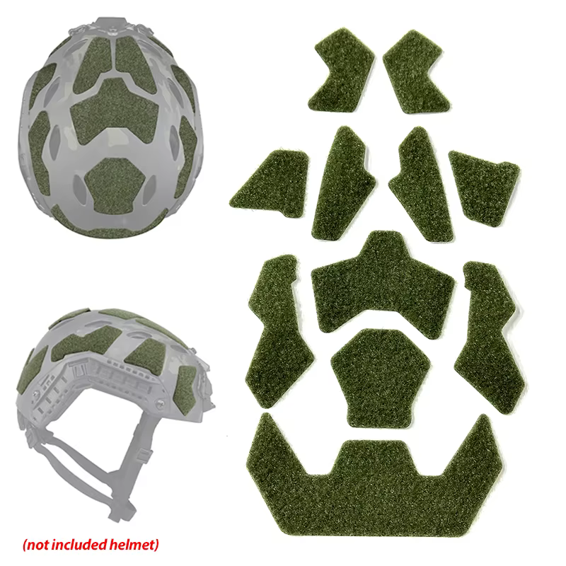 Super High Cut Tactical FAST Helmet Magic Sticker11Pcs/set Velcros Universal Tape Helmet Padding Stickers for Football Helmet