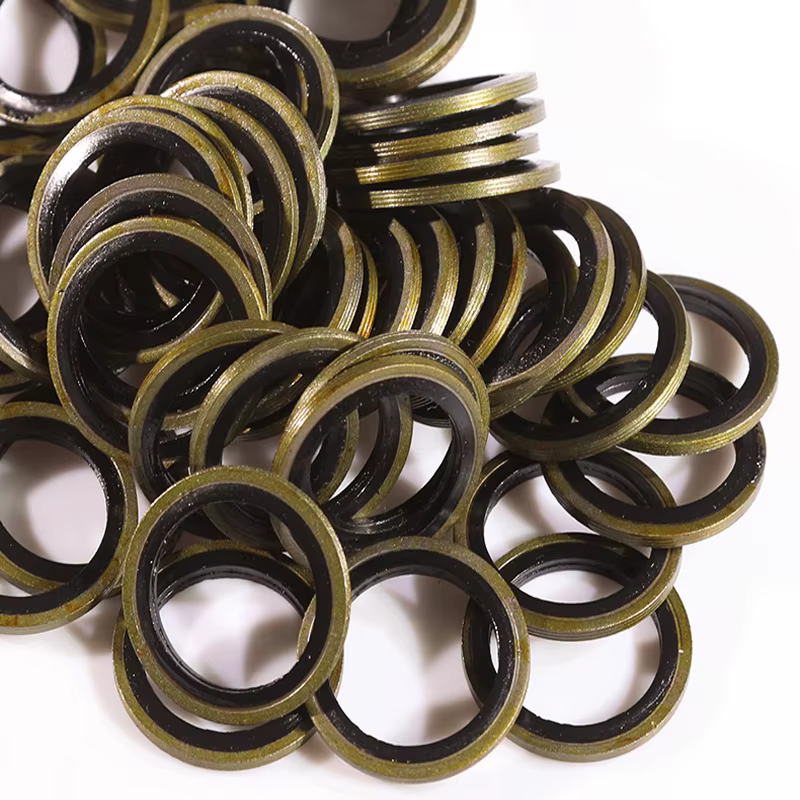 6/8/10/12/14/16~60mm Bonded Washer Metal Rubber Oil Drain Plug Gasket Fit M6/M8/M10/M12/M14/M16~M60 Combined Washer Sealing Ring
