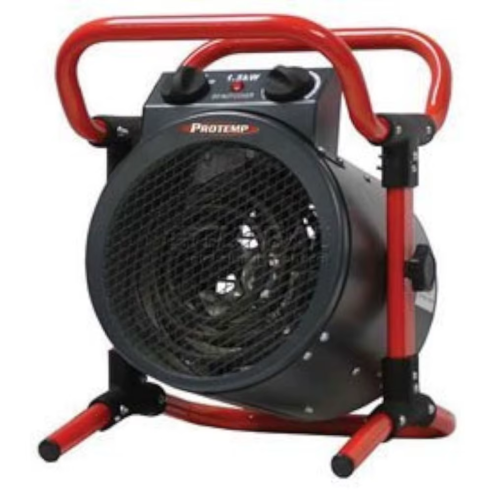 Protemp 1500W Turbo Electric Space Heater With Thermostat Electric Heater For Garage, Workship, Or Jobsite (‎Pt-515-120)