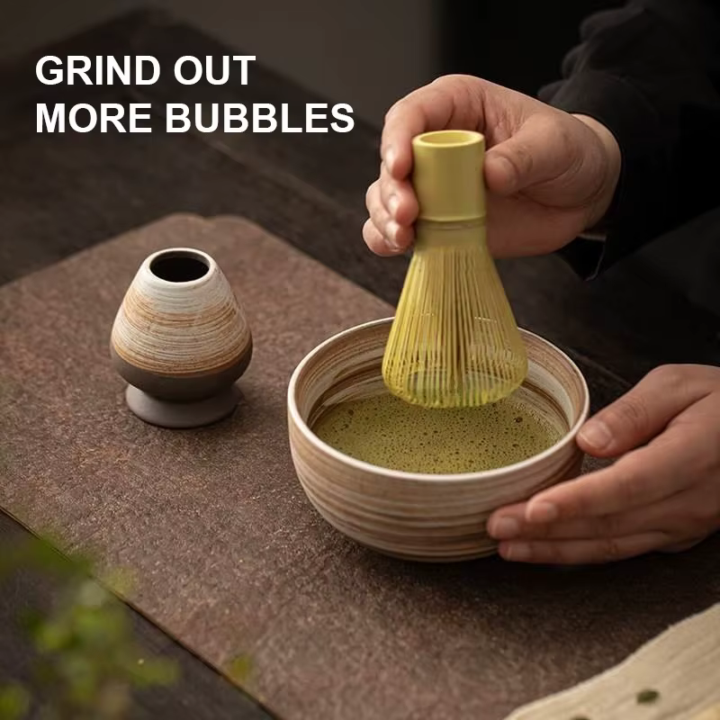 1pc Traditional Matcha Whisk Reusable Resin Matcha Whisk Chasen Dishwasher Safe Matcha Stirrer Matcha Tea Brushes Kitchen Tools