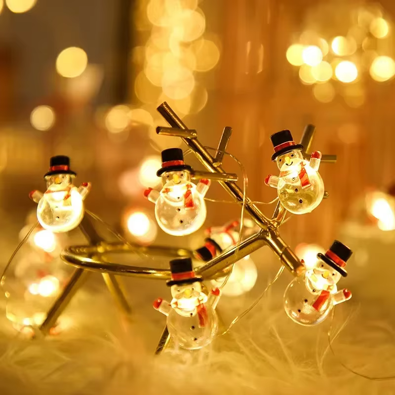 LED Christmas Lights Garland Battery Powered Fairy Light 2M 20LEDs Festoon Garden Party Xmas Tree Living Room New Year's Decor