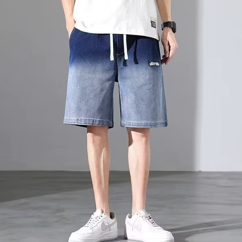 Trend In Washing Gout Denim shorts Men's Thin Wands Pants Movement 5 Pants Pants HP0297