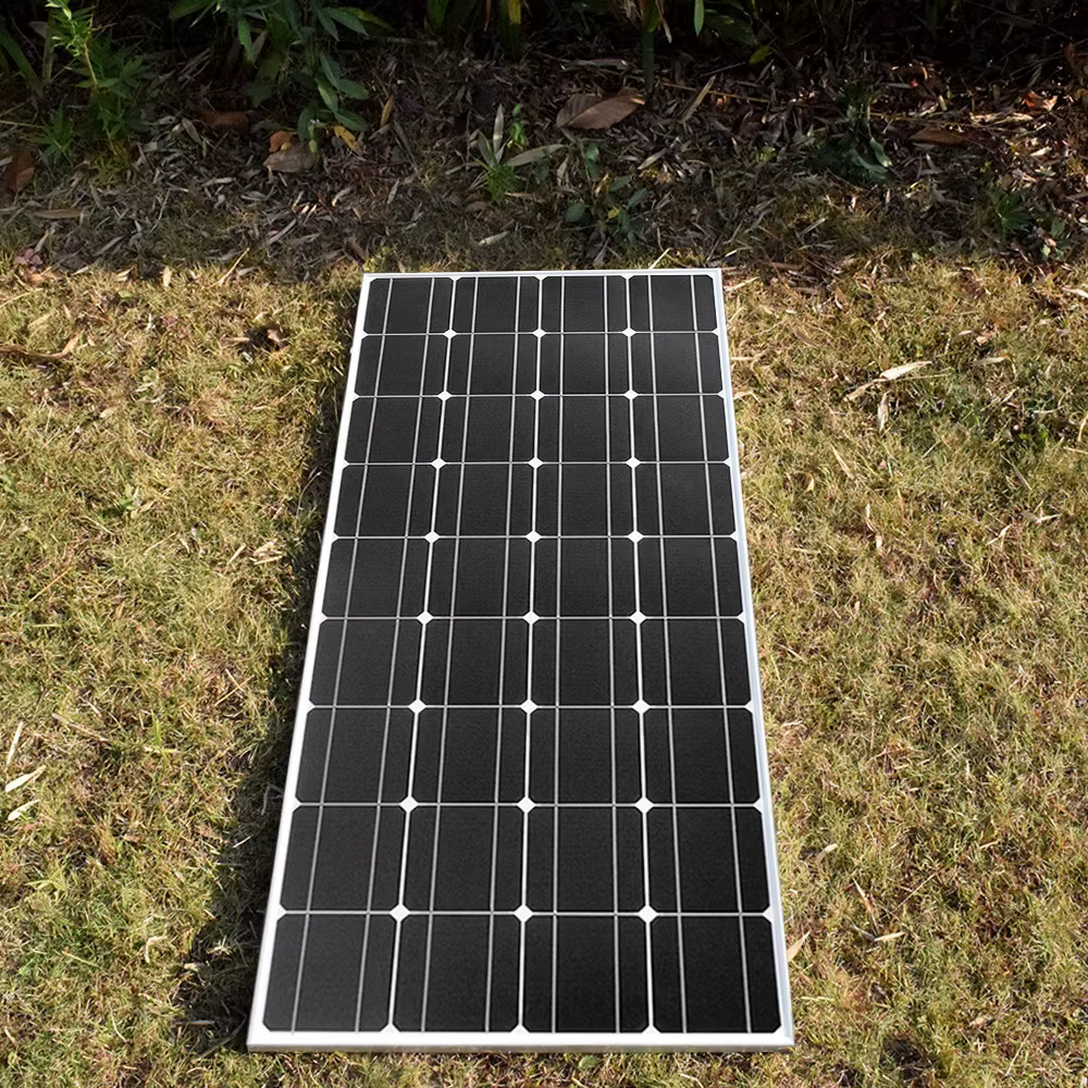 150W 18V Solar Panel Lightweight Module PV Power cell for 12v Battery Charging Boat Caravan Grid-connected Off Grid Applications