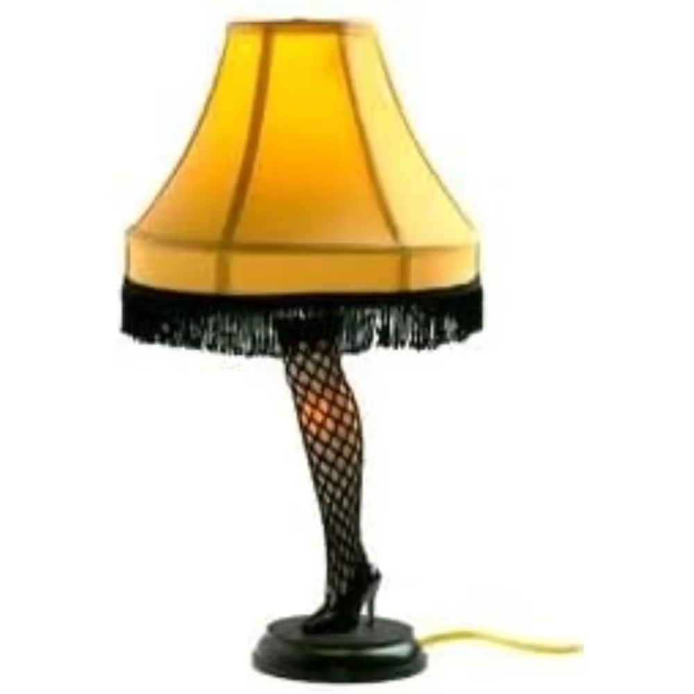Holidays Christmas Story's Famous Leg Lamp with Fringed Shade ~ 20" High X 10" Diameter