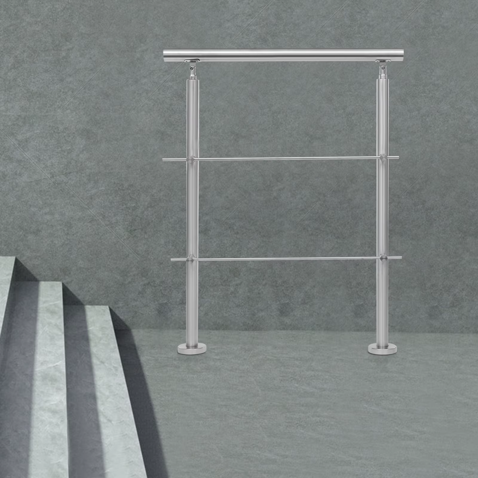 80cm Stainless Steel Outdoor Handrail Safety Grab Rail for Garden Steps Durable and Rust-Resistant