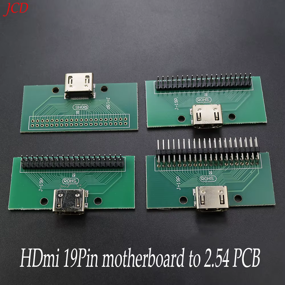 1pcs Test Board HDMI19PIN 4-wire Type-A B C Female to 2.54 Gold Plating Process PCB Adapter