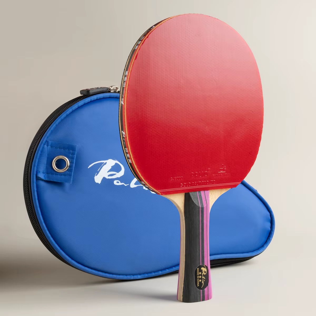 Original PALIO 3 Stars Carbon Table Tennis Racket with CJ8000 Rubber Loop Offensive Spin Attack Ping Pong Bat with Bag