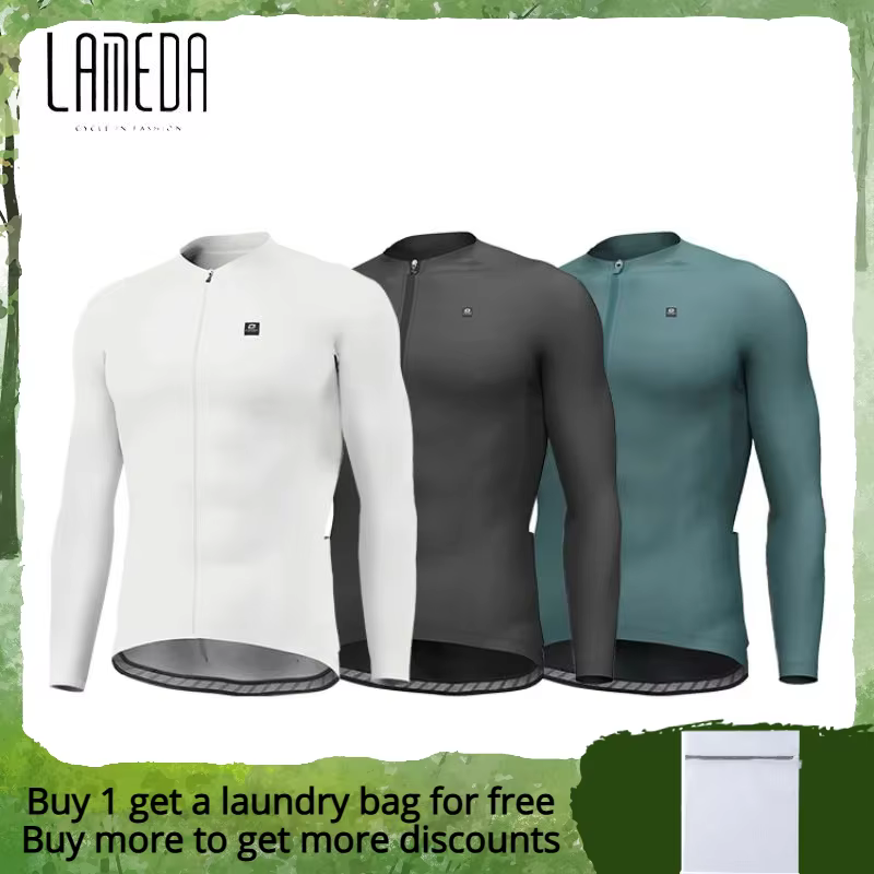 Lameda Cycling Jersey Spring Summer Cycling Clothes For Men Quick Dry Breathable Cycling Long Sleeve Top Men's Cycling Shirt