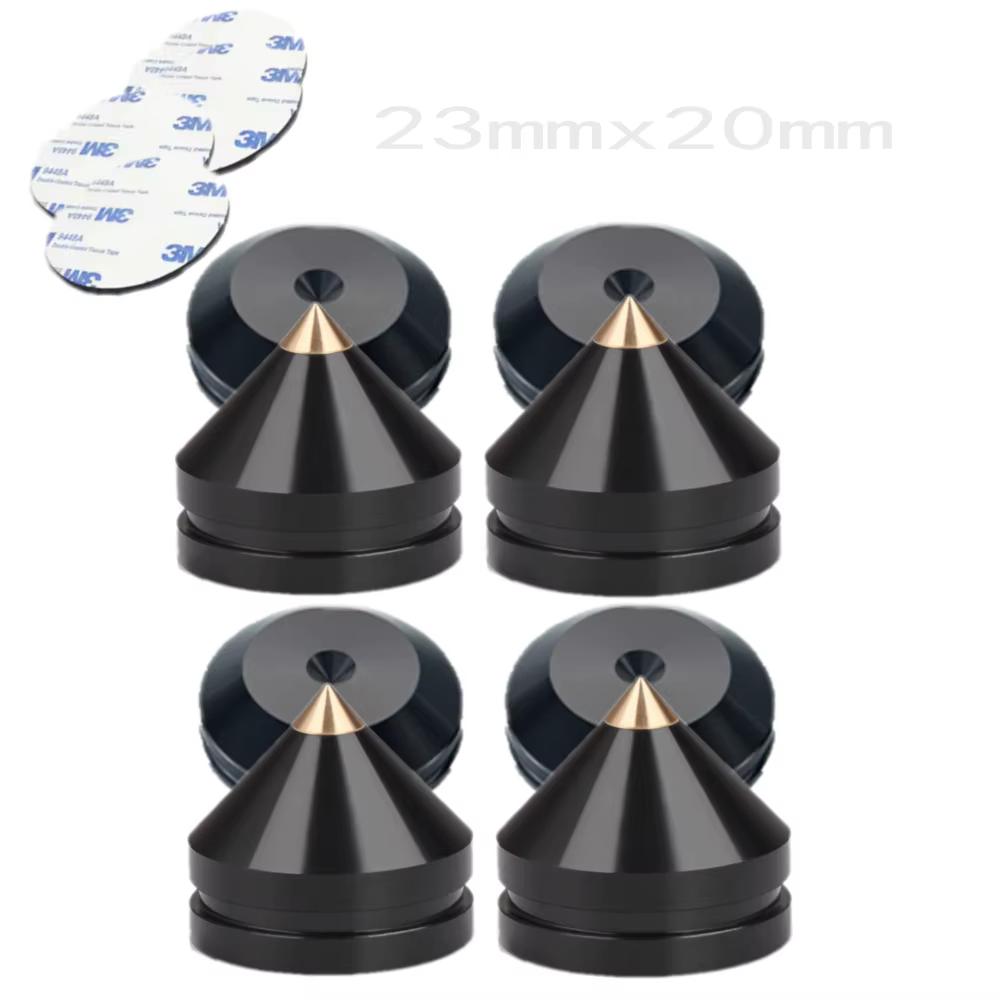 Speaker Stand Feet Foot Pad aluminium alloy metal Spikes Cone Floor Foot Nail for loudspeakers Shoes Spike shock absorber