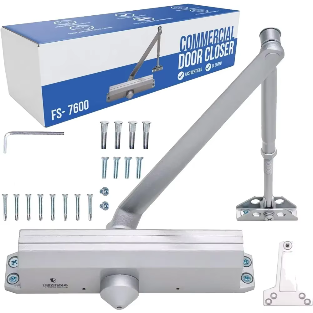 Commercial Door Closer FS-7600 - Adjustable Grade 1 Commercial Standard Automatic Door Closing Mechanism – ADA Compliant