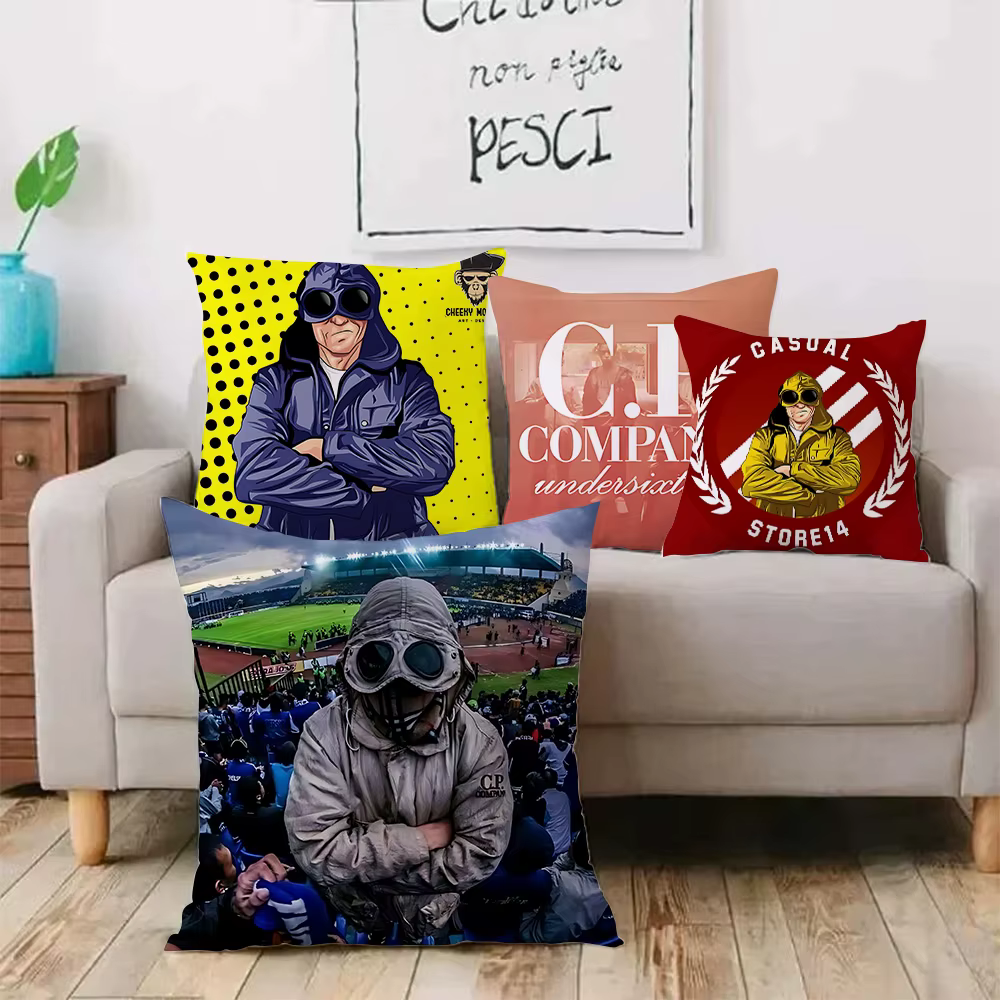 Fashion Brand Design Pillow Covers C-Cp-P C-CompanyS Sofa Decorative Home Double-sided Printing Short Plush Cushion Cover