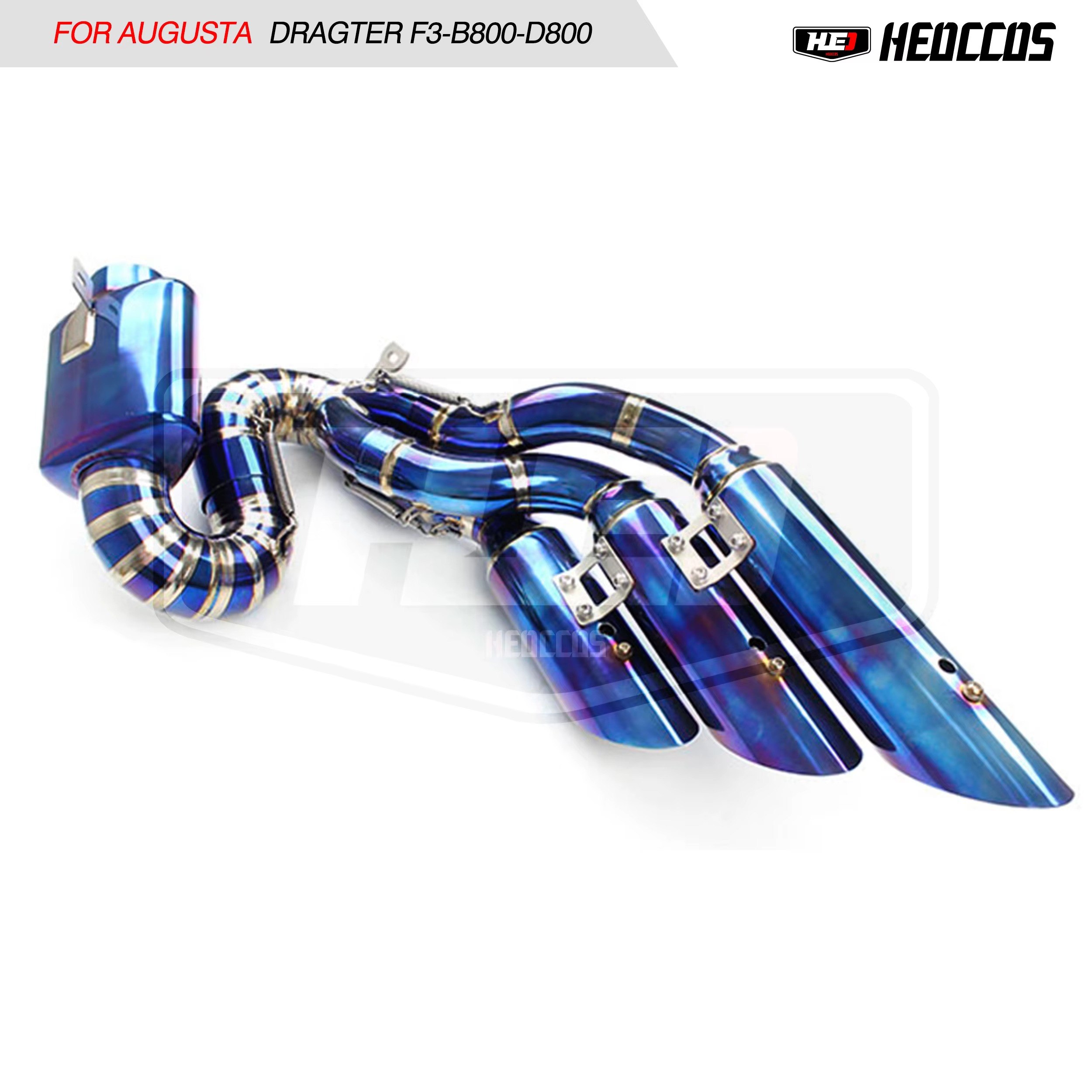 HEO titanium alloy For Augusta DRAGTER F3-B800-D800 exhaust system tailpipe catback