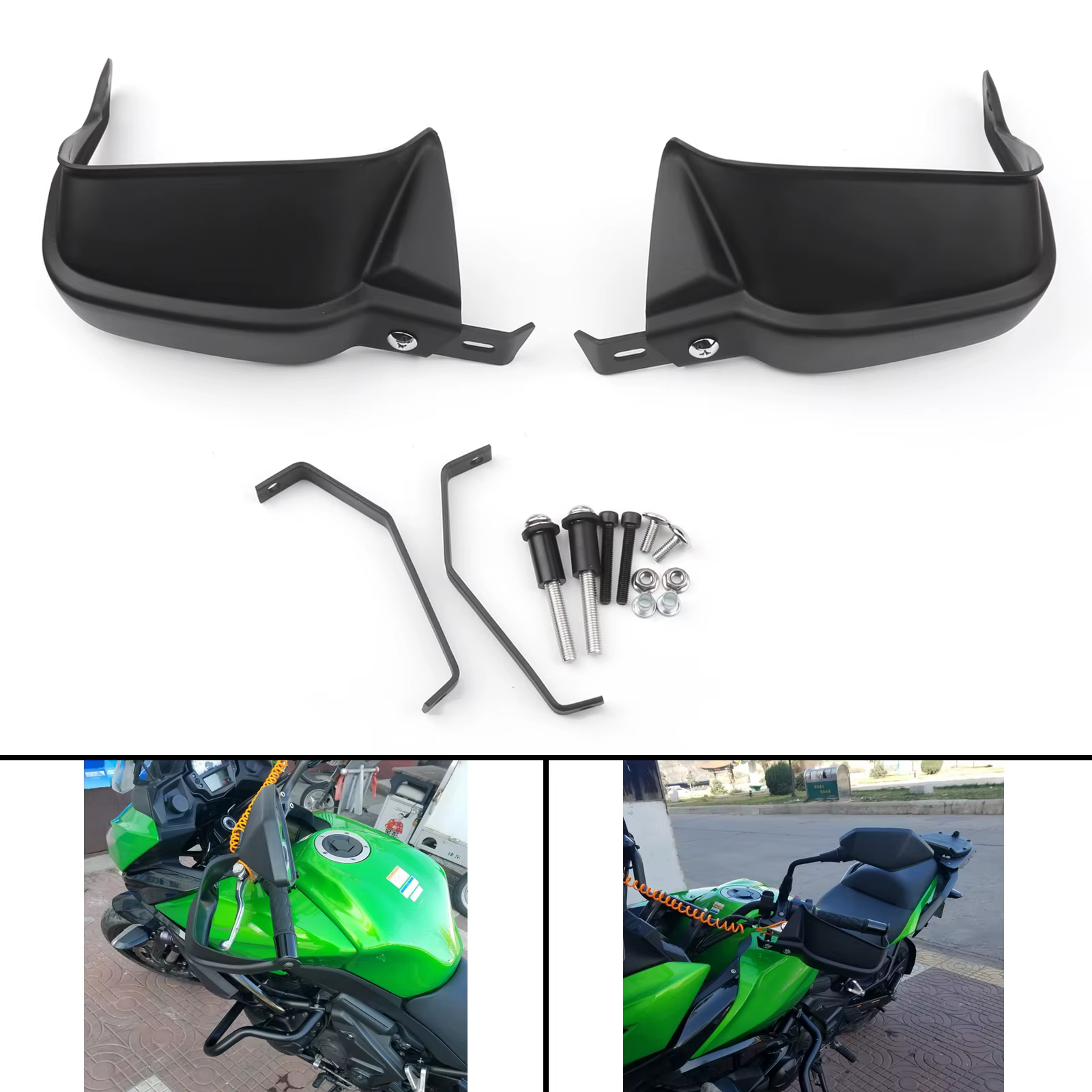 Areyourshop Handle Bar Hand Guard Protector Brake Clutch Protector Wind Shield for Kawasaki Z900 Versys 650  Versys650 1000