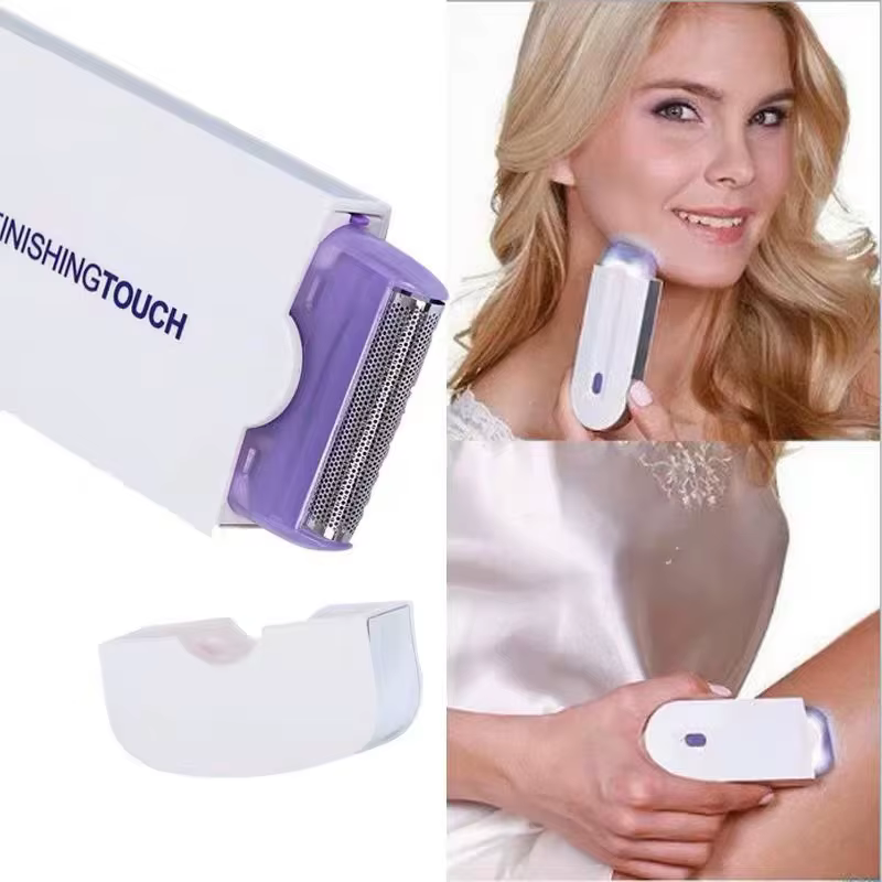 Epilator with Silky Eraser for Painless Hair Removal - Perfect Touch Facial Epilator for Any Body Part