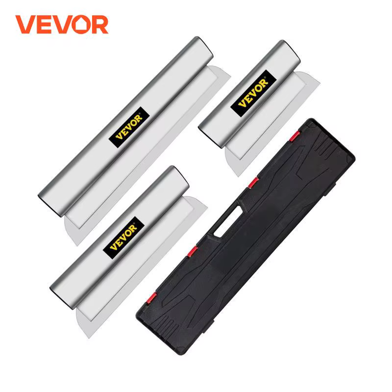 VEVOR Drywall Skimming Blade Smoothing Spatula Putty Scraper Stainless Steel Knife Finishing Trowel Tools for Wall-Board Plaster