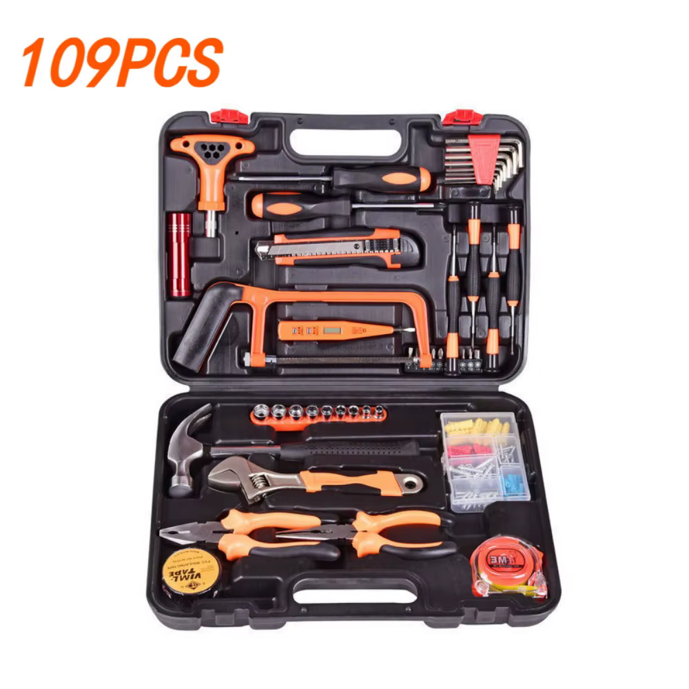 Repair Tool Set 109PCS Hardware Tools Set Combination Household Repair Multifunction Portable Electrician Tool Toolbox