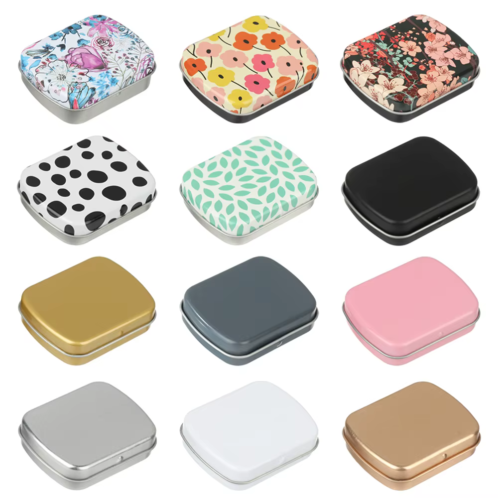 1 PC Mini Tin Metal Box Sealed Jar Packing Boxes Jewelry Candy Box Small Storage Cans Coin Earrings Headphones Gift Box