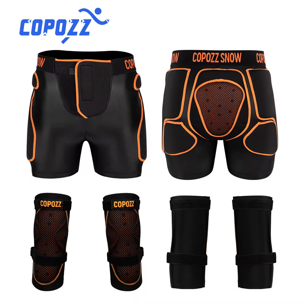 COPOZZ Adjustable Adult Sports Gear Shorts Snowboard Protection Hip Pads Motorcycle Short Ski Skate Anti-shock Knee Pads
