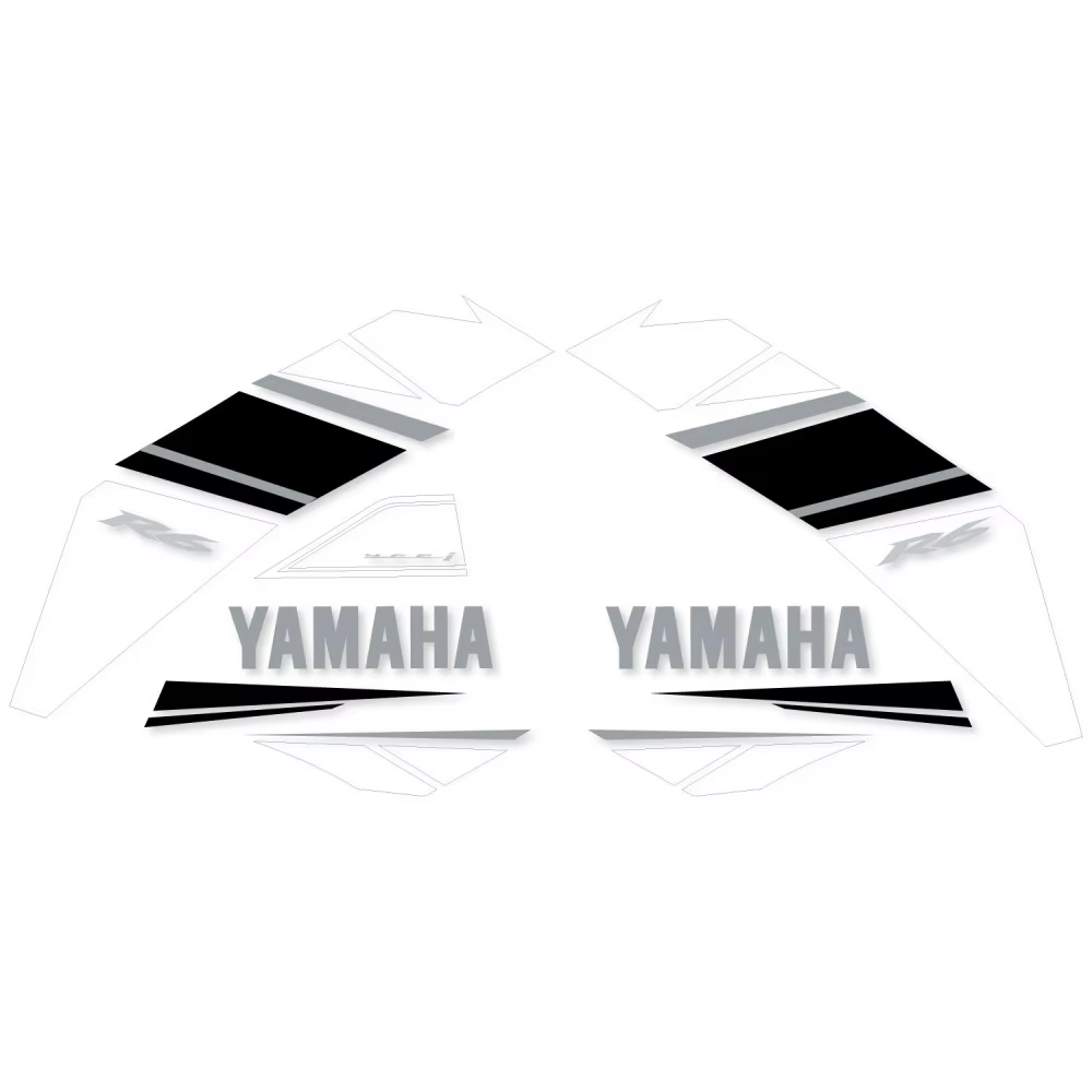 Road Motorbike compatible sticker kit Yamaha YZF R6 2008 Blue