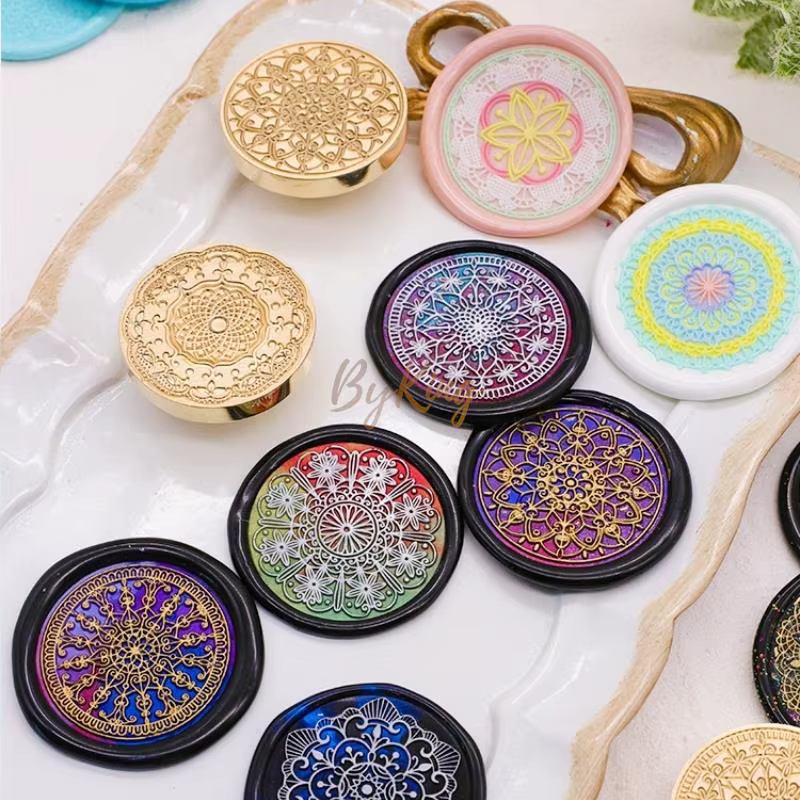 Rainbow Window Vintage Stamp Wax Seal Stamp Head Fire Paint Seal Head For DIY Envelope Letter Wedding Invitation Card Packaging