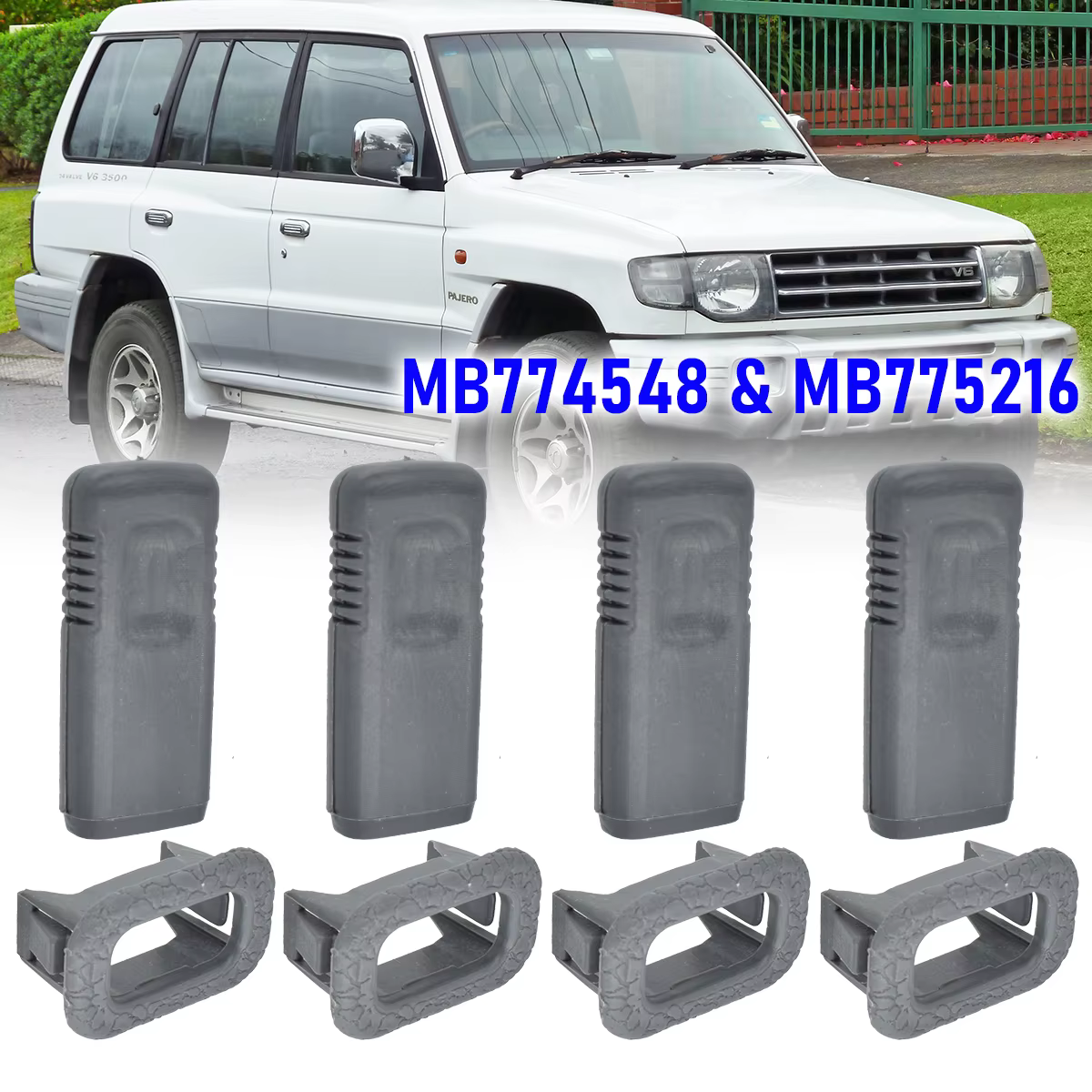4 Set Car Door Lock Pin Cap Set Holding For Mitsubishi Pajero Montero V31 V32 V33 V43 SHOGUN MK2 MB774548 MB775216 Accessories
