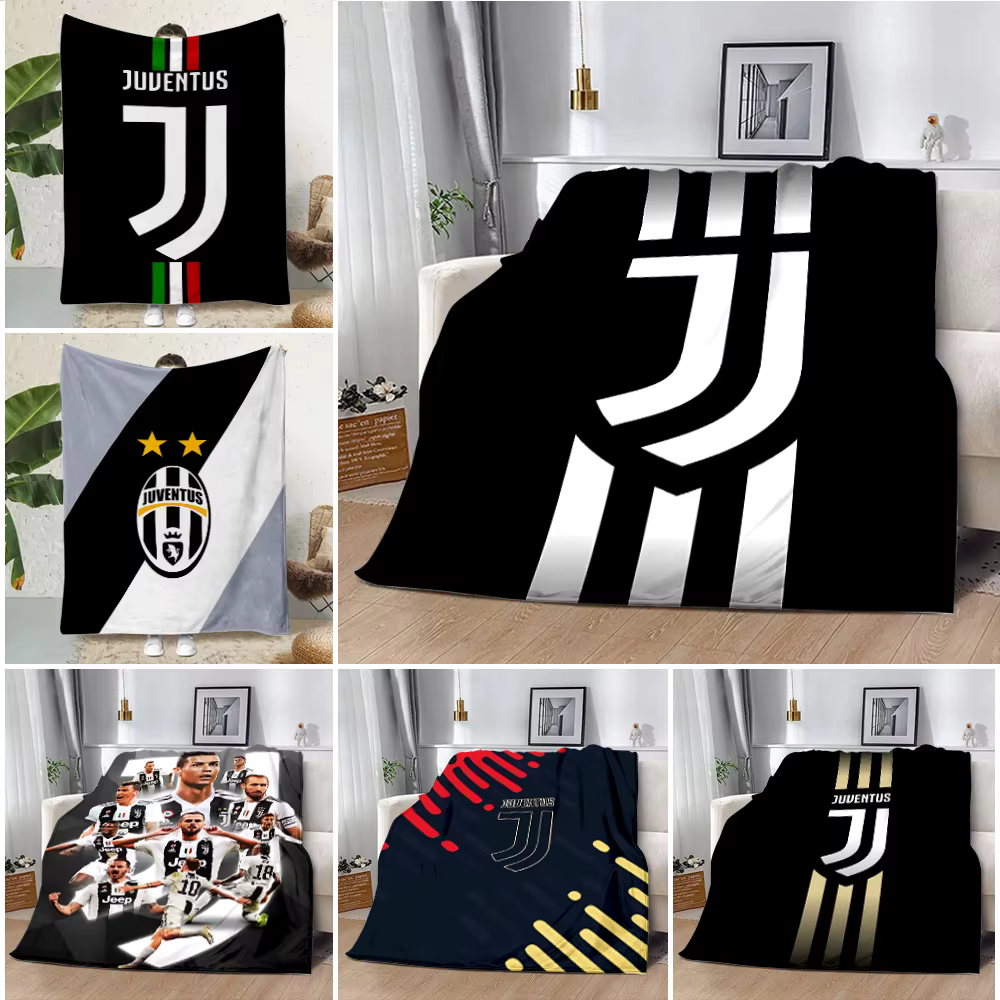 Printed Blanket Football J-Juventuses F.C.Picnic Blankets Warm Blanket Soft and Comfortable Blanket Home Travel Birthday Gift