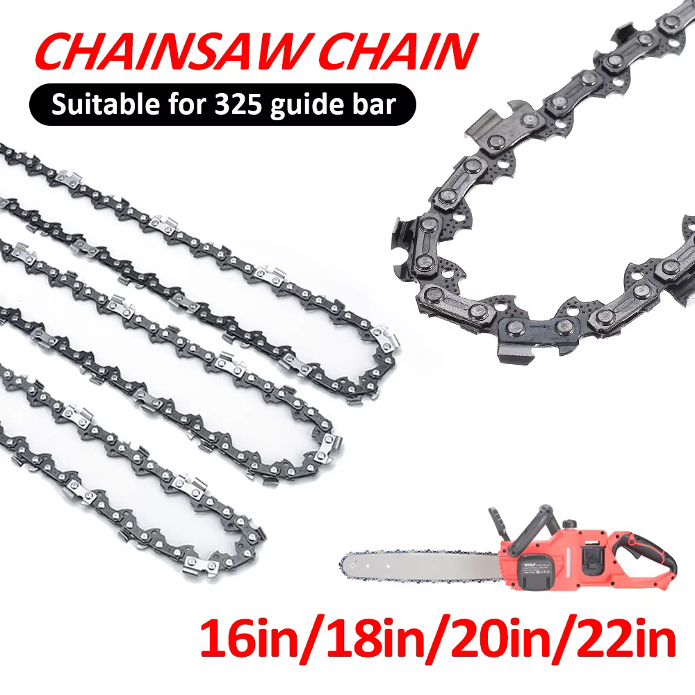 16/18/20/22-inch 325 Pitch .058 Gauge Chainsaw Chain 64/72/76/86 Drive Link For Chainsaws Replacement Garden Cutting Hand Tool