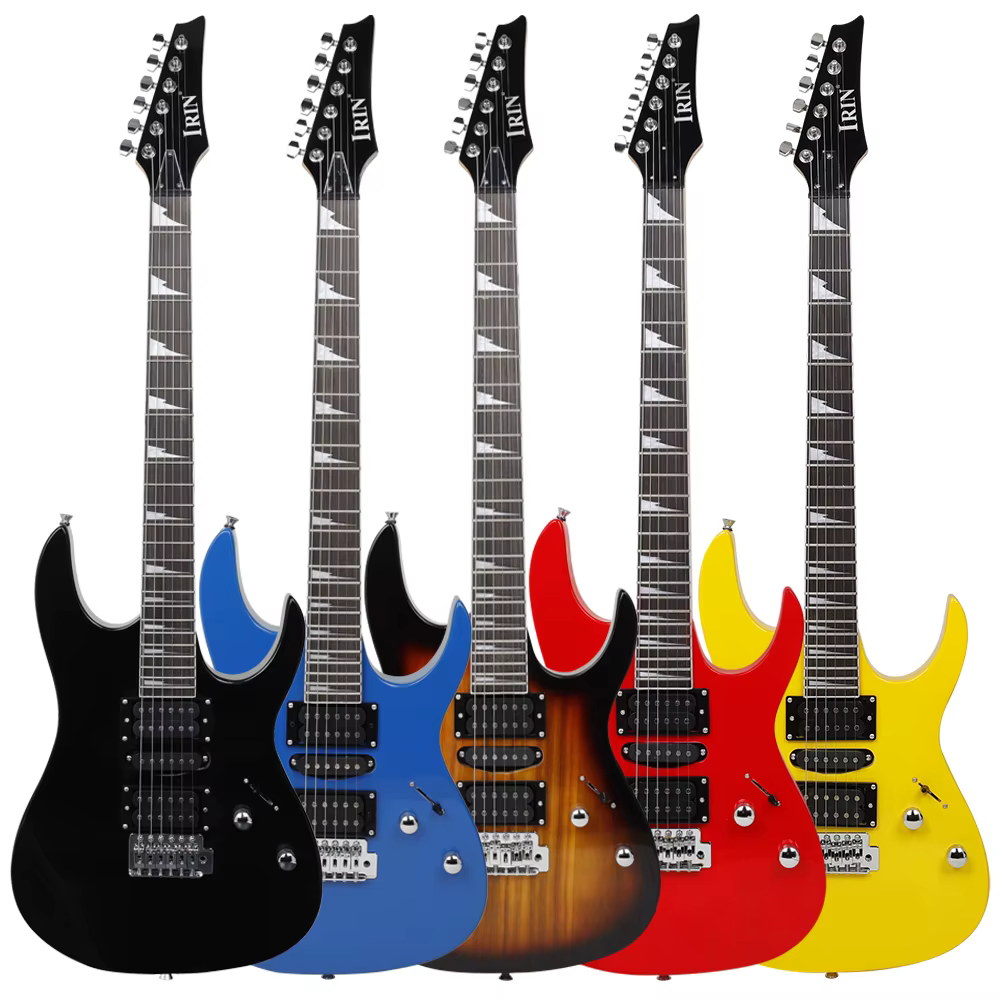 IRIN 6 Strings Electric Guitar 24 Frets Maple Body Neck Electric Guitarra With Bag Amp Tuner Necessary Guitar Parts Accessories