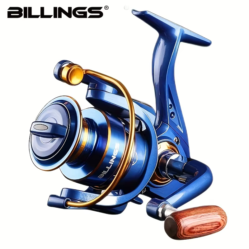 BILLINGS BF1000-7000,5.2:1 Gear Ratio,22LB Max Drag,Shallow Spool,Spinning Fishing Reel,For Freshwater Saltwater