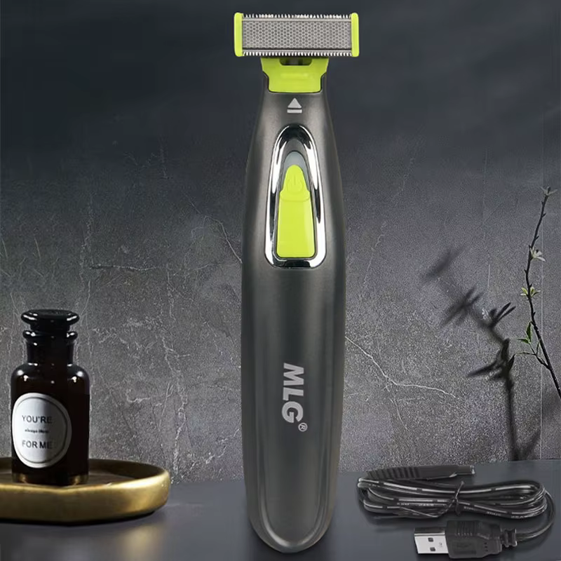 MLG Electric Shaver For Men and Women Portable Full Body Trimmer USB T Shaped Blade Razor For Beard Armpit For Washable