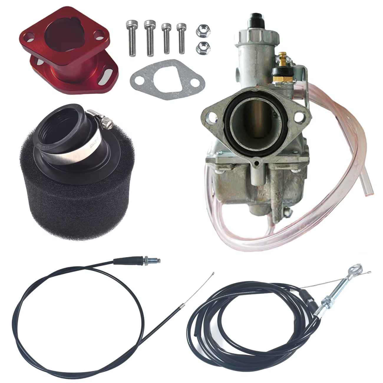 VM22 Carburetor 2x Throttle Cable For Predator 212cc GX200 196cc Clones Mini Bike Go Kart