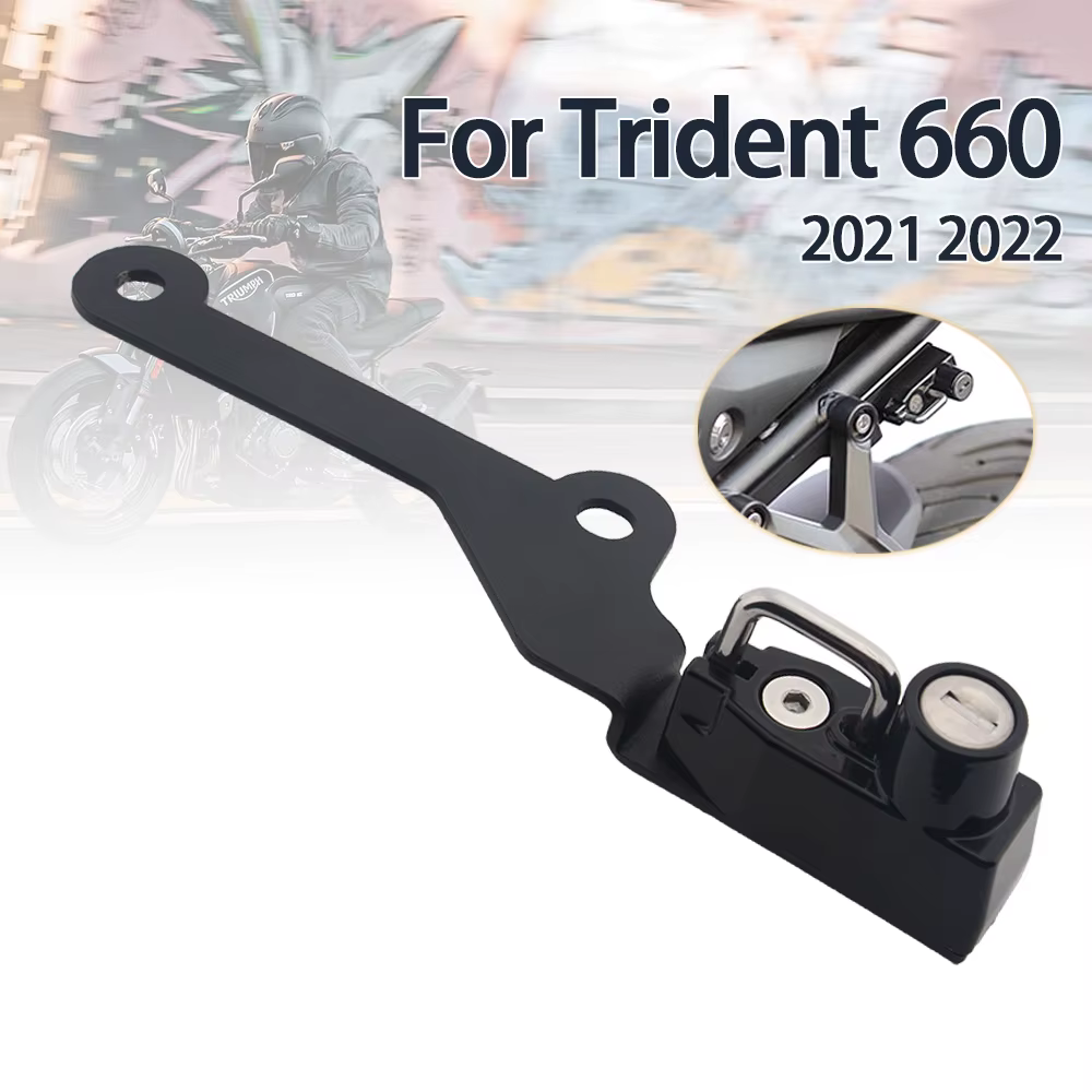 Motorcycle Helmet Lock Kit Helmets Security Anti-Theft Lock Rust-Proof Aluminum Alloy For Trident660 Trident 660 Accessories