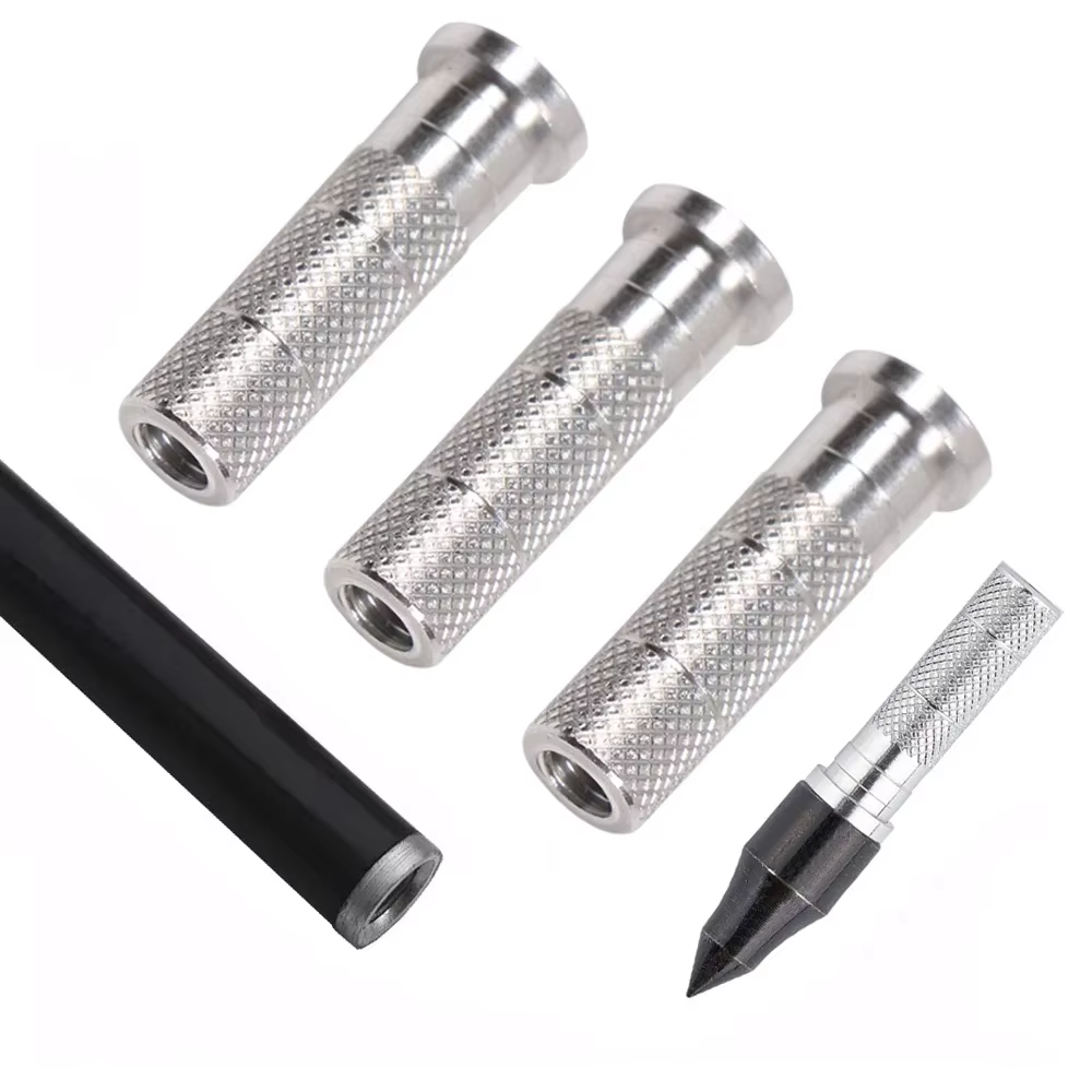 30pcs Archery Arrow Aluminum Insert for ID 6.2mm/7.6mm Carbon/Fiberglass Arrow Shaft Accessories For Hunting Shaft Arrowhead