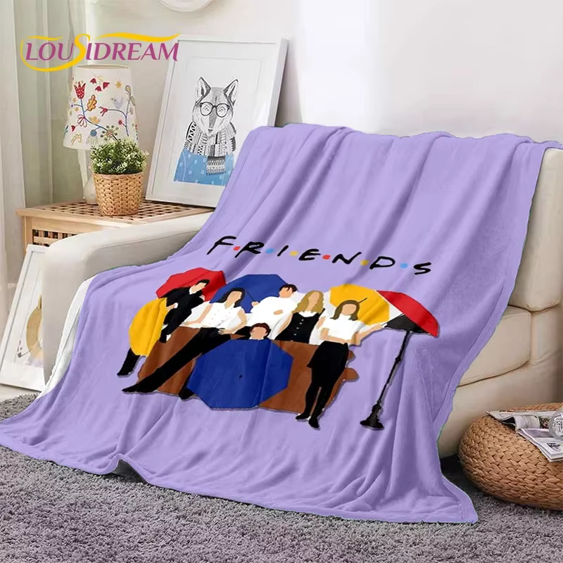 Latest Friends Classics TV 3D Soft Flannel Blankets,Throw Blanket Comfortable Blanket for Picnic Beds Sofa Home Bedroom Gift Kid