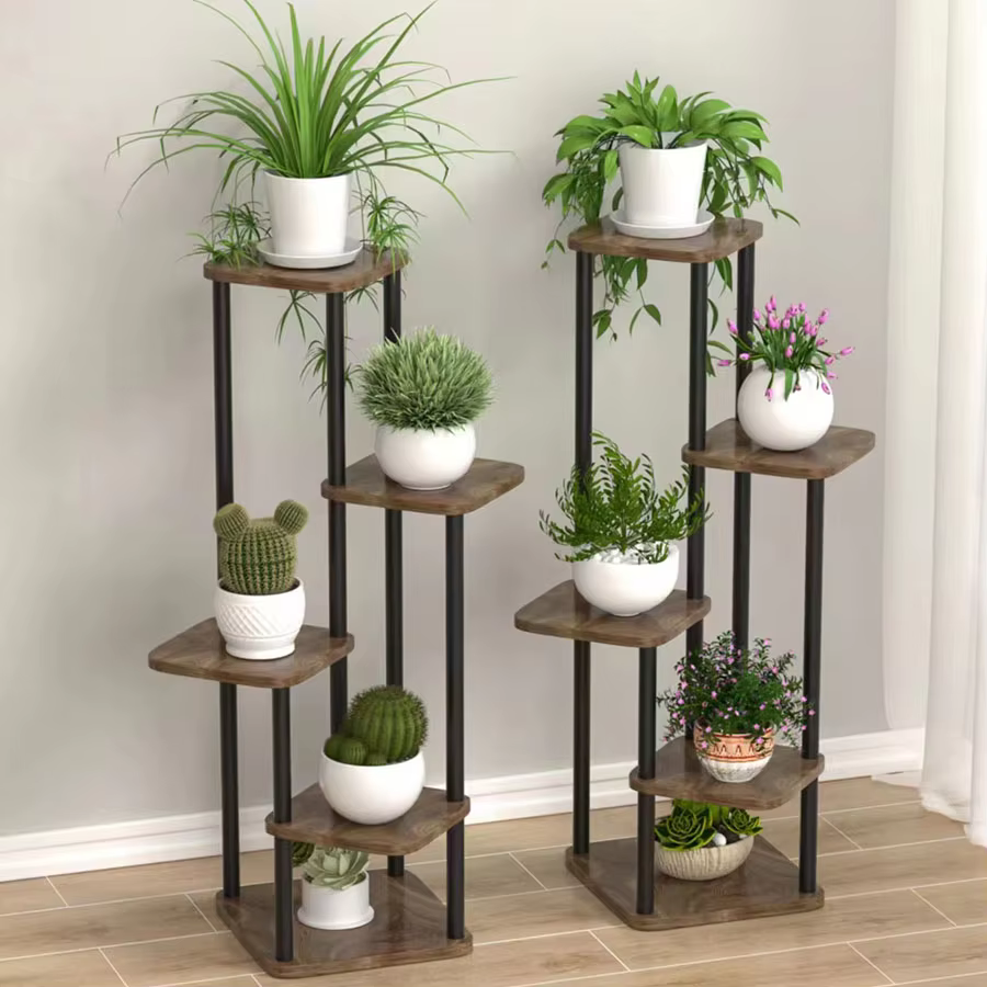 Plant Stand Stand For Flowers Iron 6/7/8Layers Plant Shelf Plant Organizer Storage Plant Holder Display Stand Garden Decoration