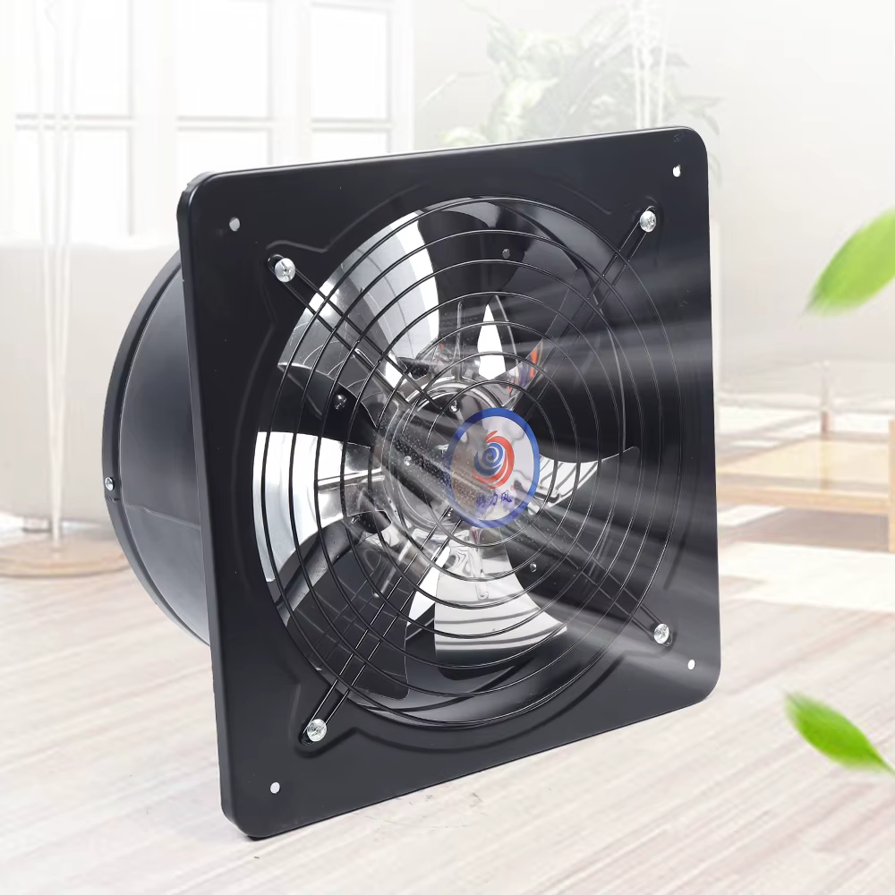 12 in 125W Exhaust Fan Extractor Blower Bathroom Wall Mount Kitchen Garage Ventilation Vent High Speed