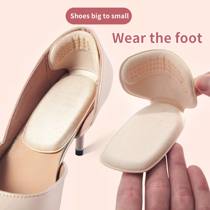 1 Pair Silicone Gel Insoles Women Heel Spur Pain Relief Foot Cushion High Heels Half Insole Antiwear Protector Stickers Shoe Pad