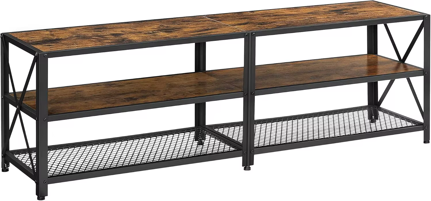 VASAGLE Lowboard TV table, 140/160/178 cm width, with storage compartments