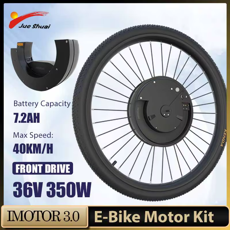 Electric Bicycle Conversion Kit 36V 350W Wireless IMortor 3 Removable Battery E Bike Conversion Kit Max Speed 40km/h  for Adults